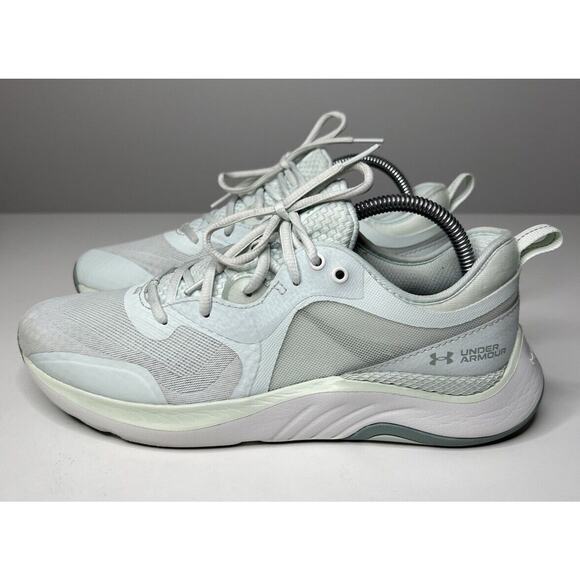 Under Armour HOVR Sneaker Omnia Green Mesh Low Lace Up 3025054-303 Women's 10 - Picture 1 of 10